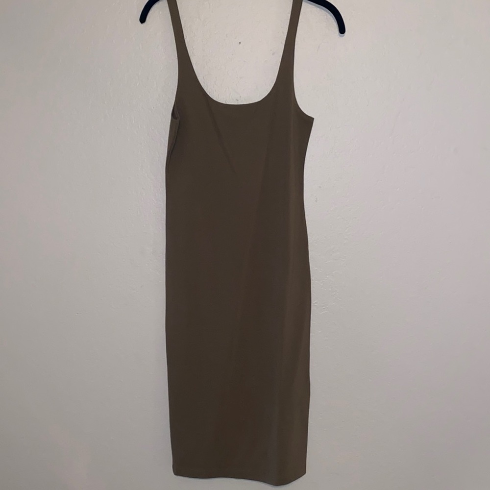 Forever 21 olive green pencil dress.